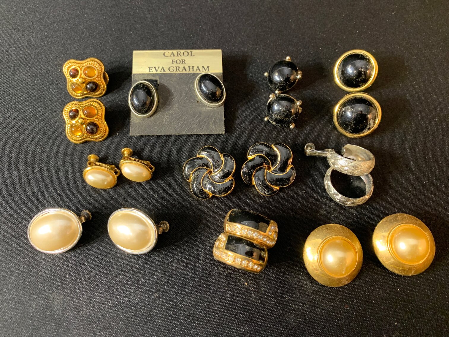 10 Pairs of Clip On Earrings