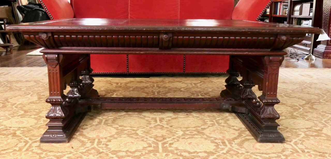 Antique Jacobean Style Oak Coffee Table