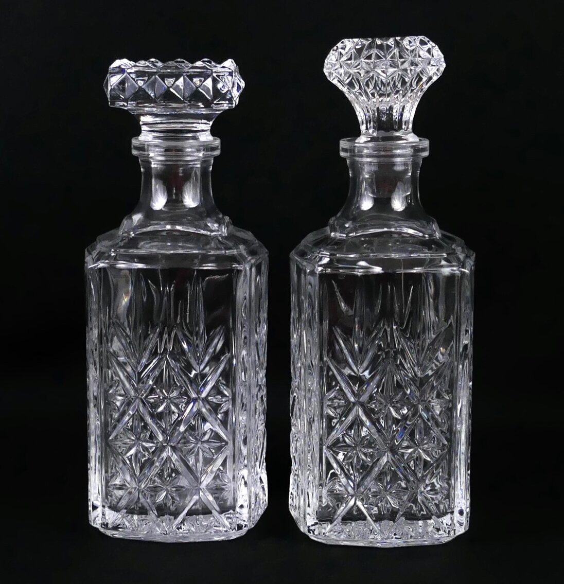 Pair of Glass Decanters