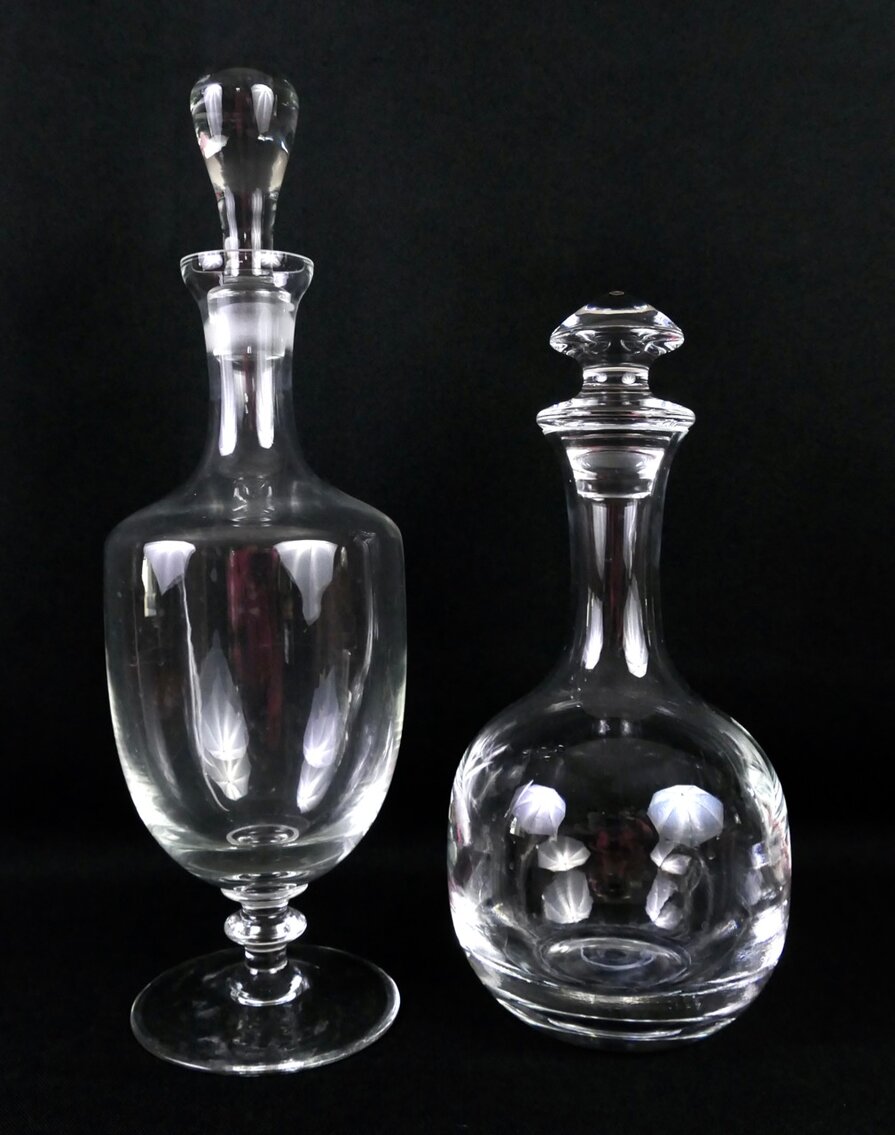 Two Glass Decanters