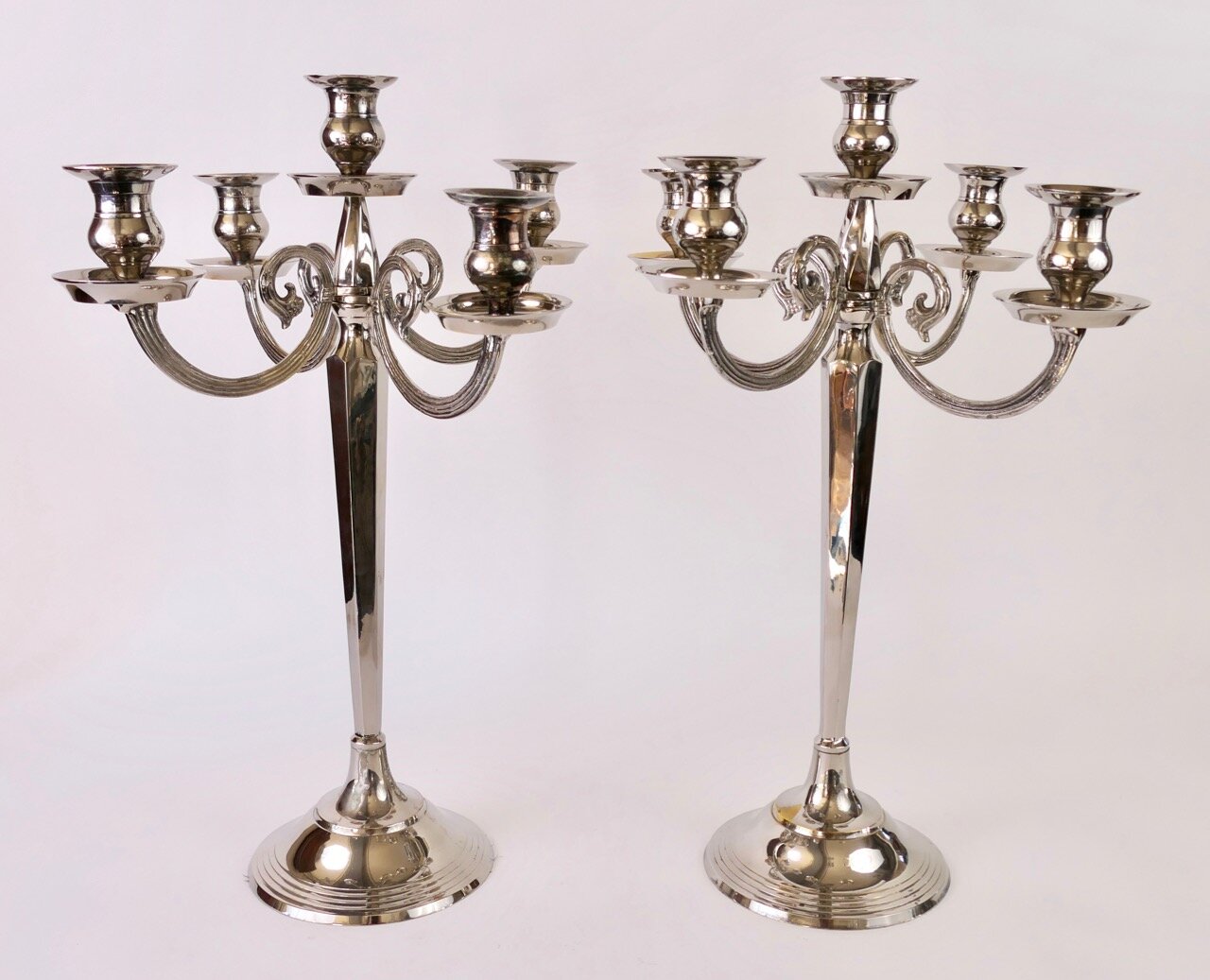 Pair of Four Arm Candelabras