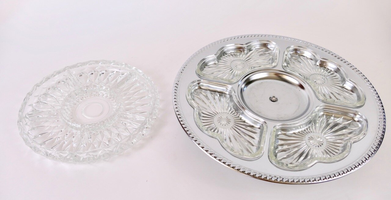 Lazy Susan and Divided Serving Platter