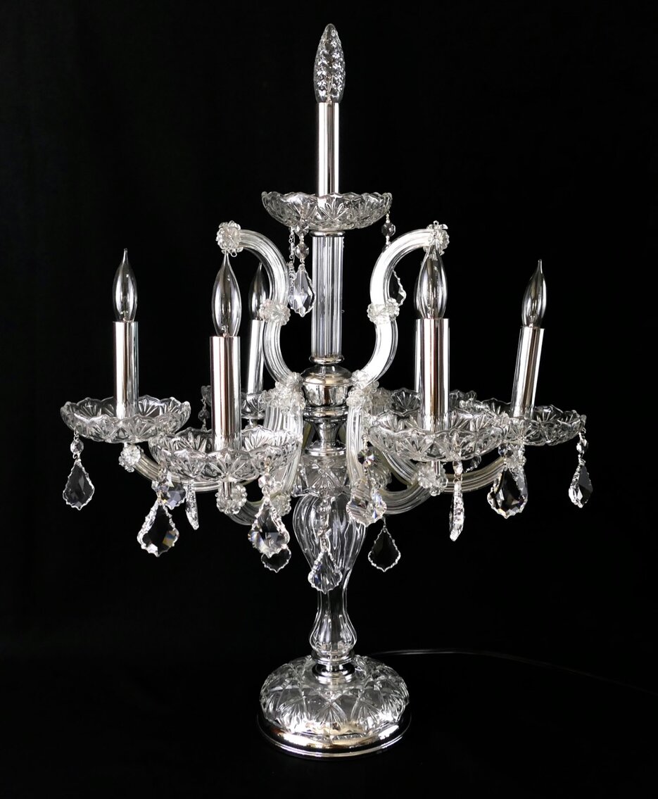 Six Arm Electrified Candelabra