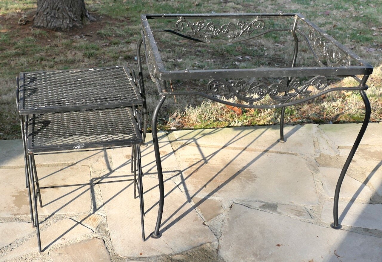 Nesting Drinks Tables and Patio Table