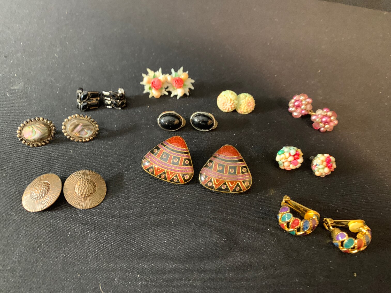 10 Pairs Clip On Earrings