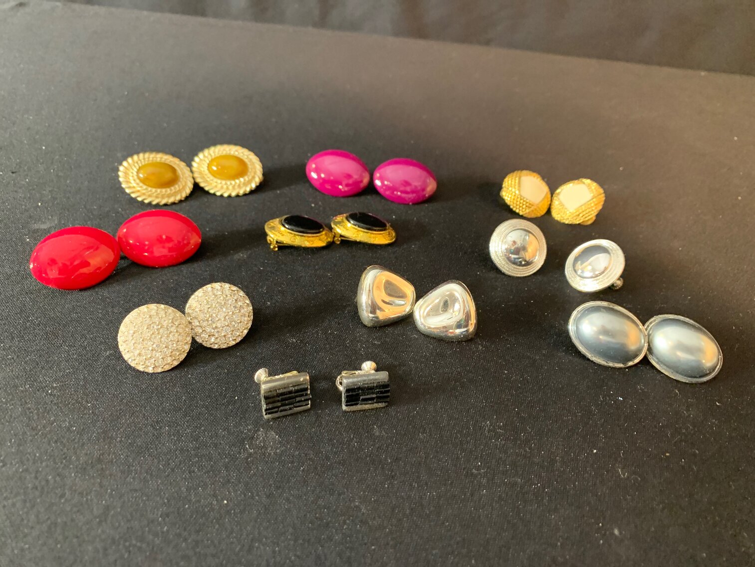 10 Pairs Clip On Earrings