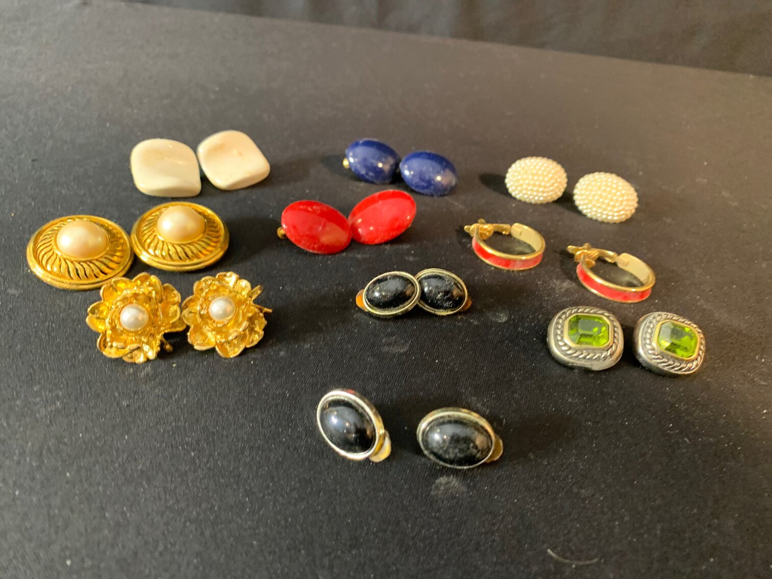 10 Pairs of Clip On Earrings