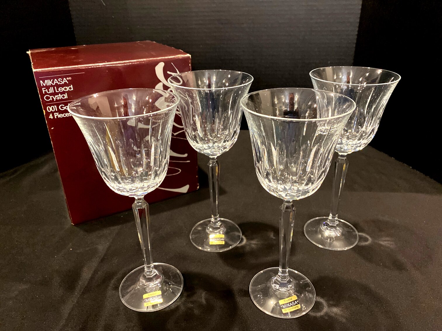 Mikasa Lead Crystal Goblets