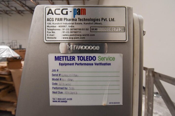 Image for ***SOLD*** MJK1183 ACG Pam Legacy 6100 Tablet Press