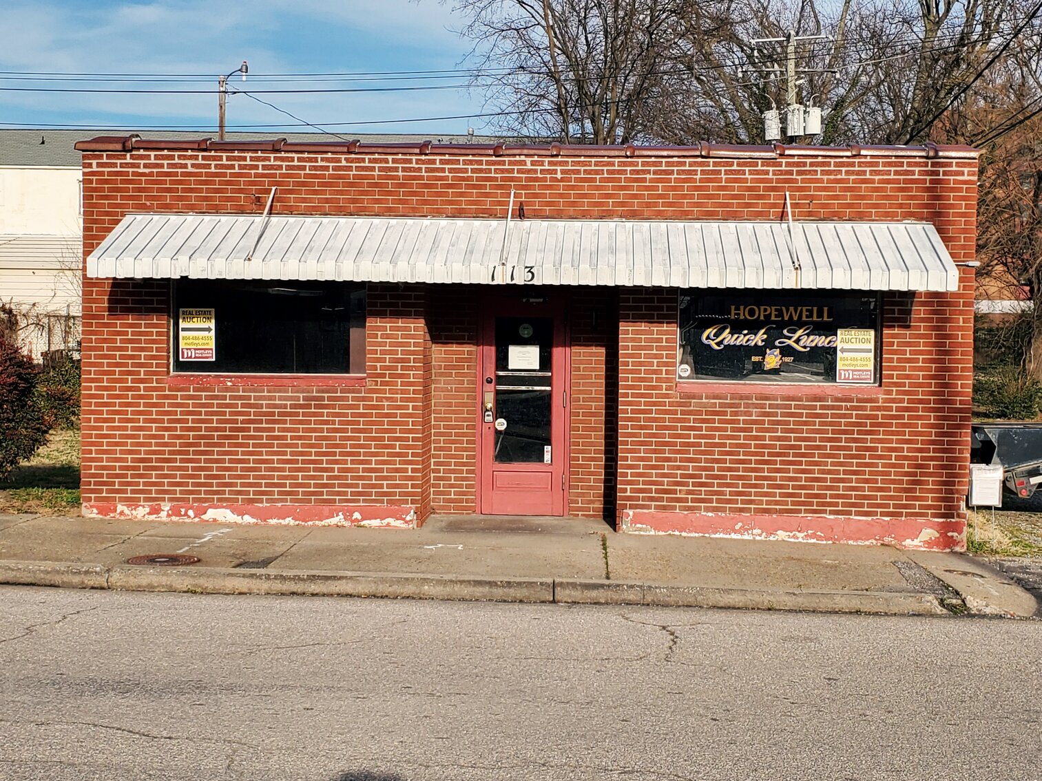 Image for Trustee Sale | 1,225 +/- SF Commercial Building | Former Restaurant | Zoned B-1 | Hopewell, VA