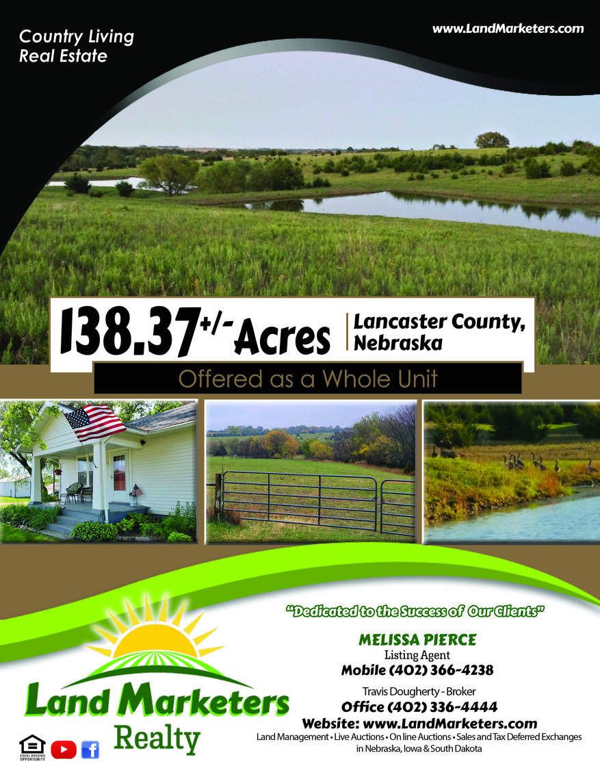 Image for 138.37+/-Acres in Lancaster County, NE