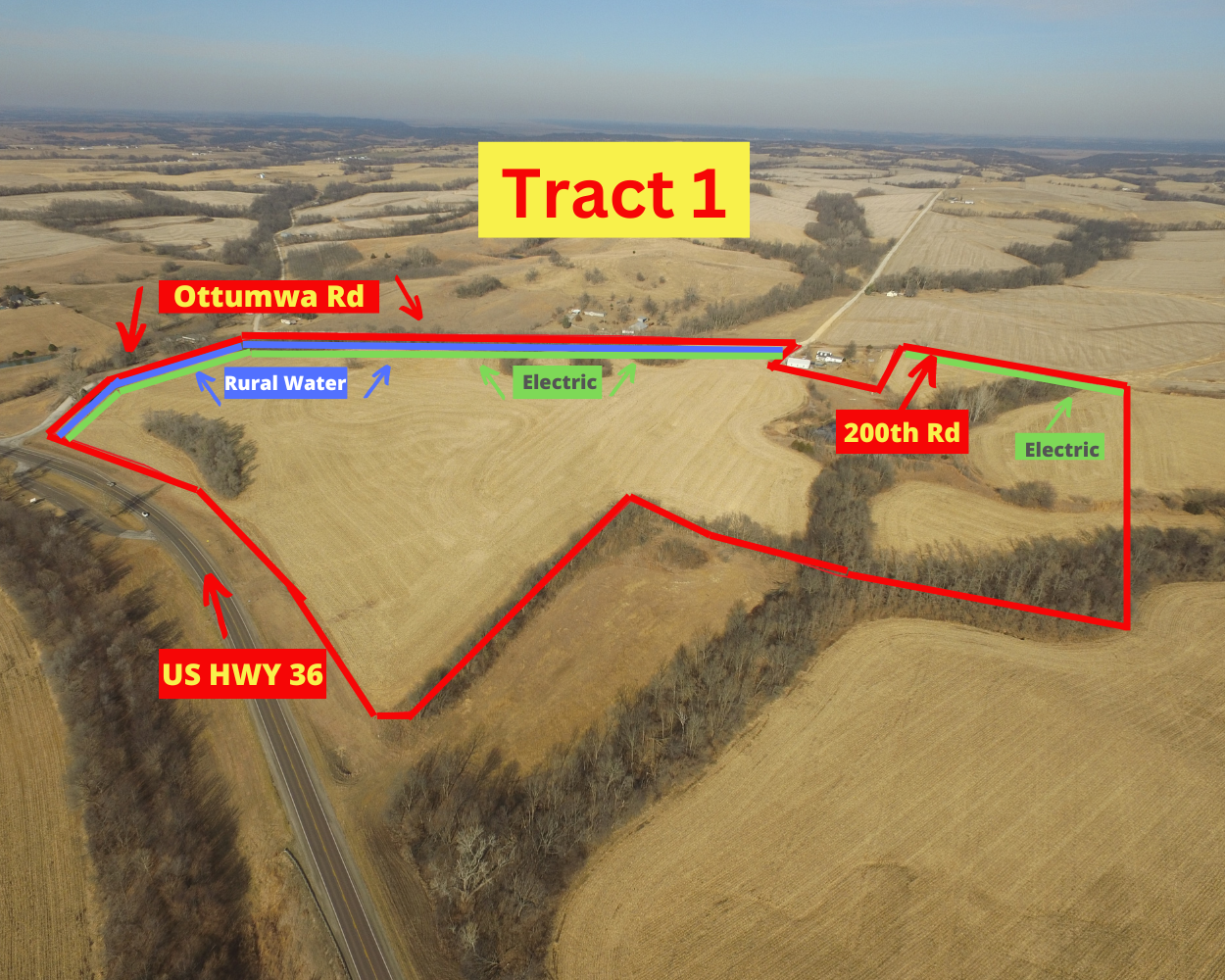 TRACT 1: 74.88 +/- Acres 