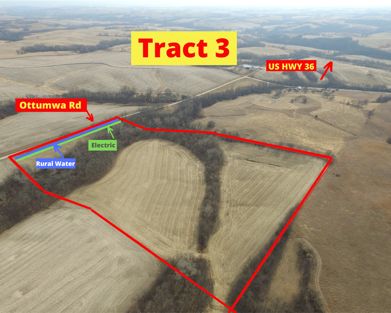 TRACT 3: 30.45 +/- Acres