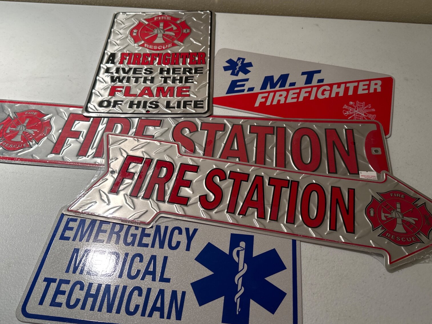 Fire Station Metal Signs