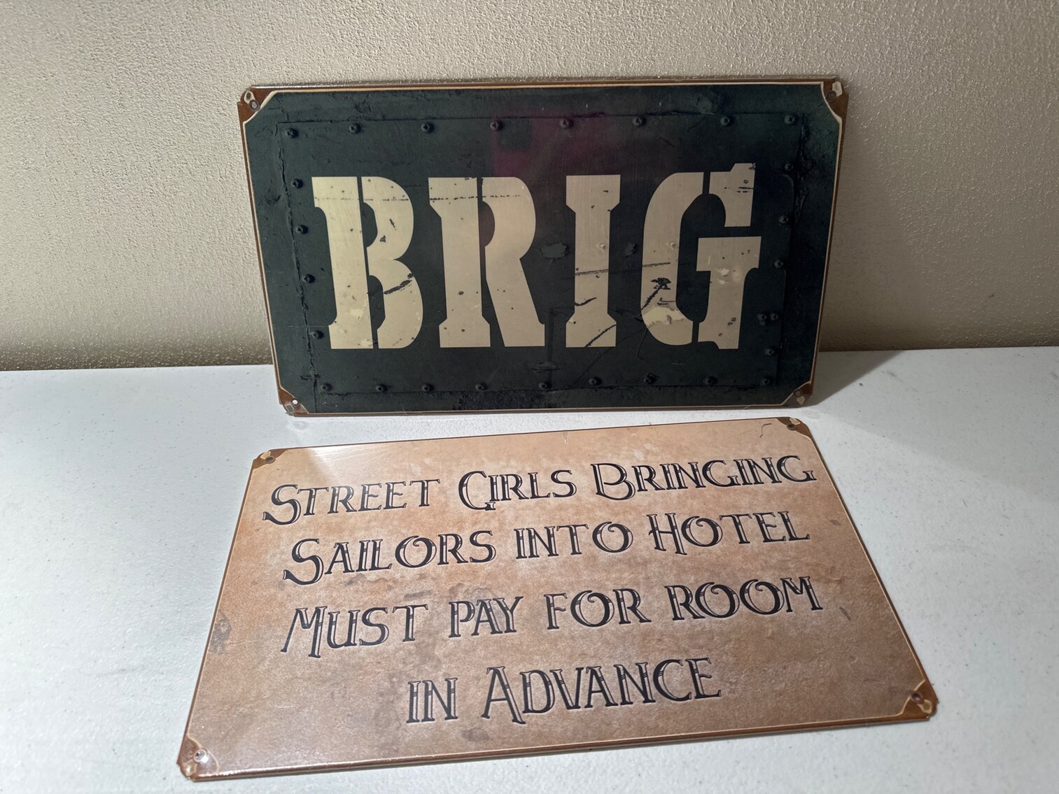 Metal Navy Signs