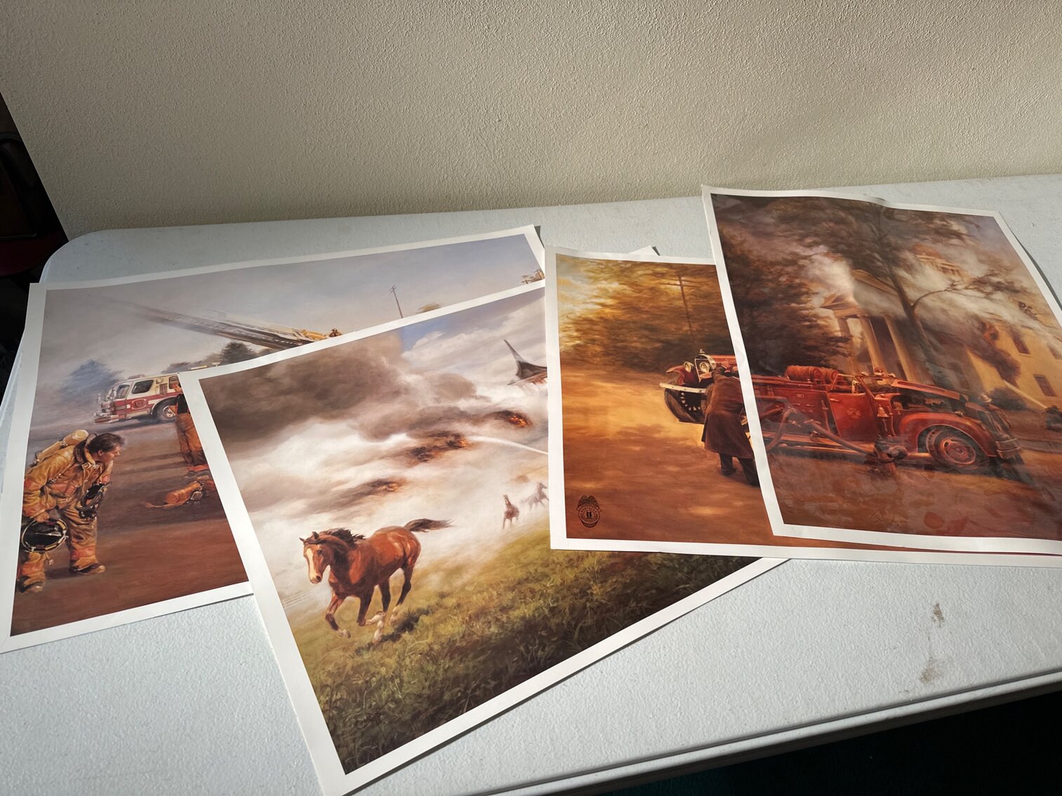 Numbered Fire Scene Prints