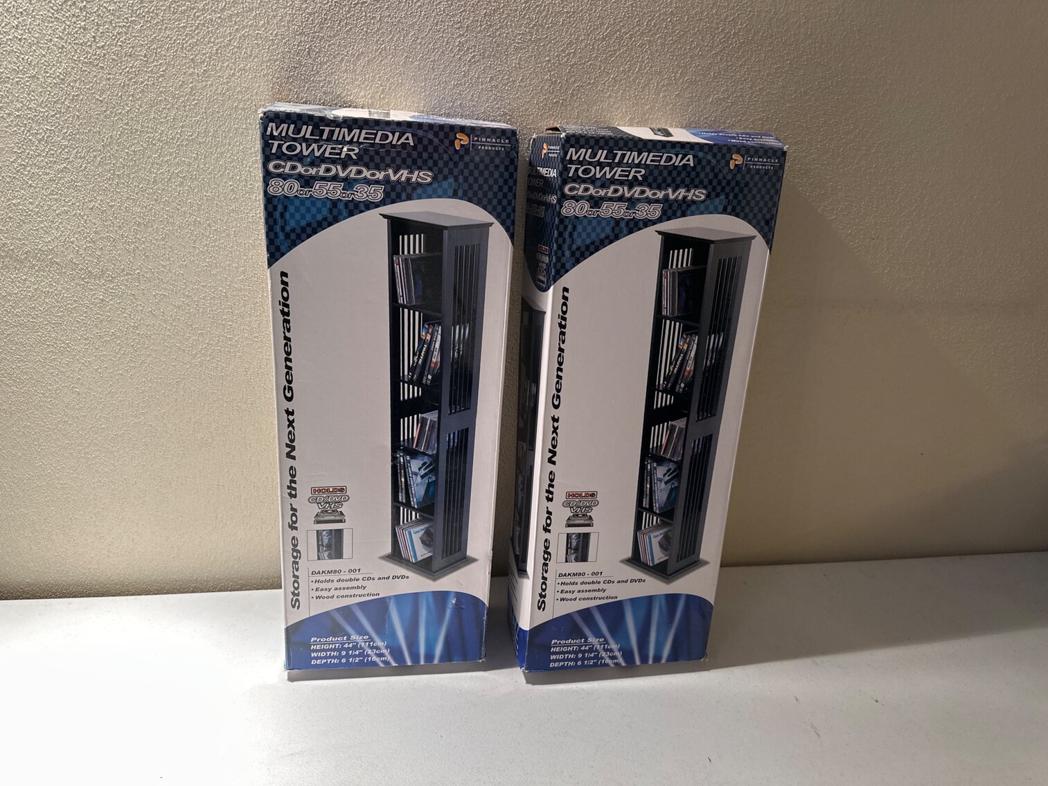 CD, DVD or VHS Towers (2)