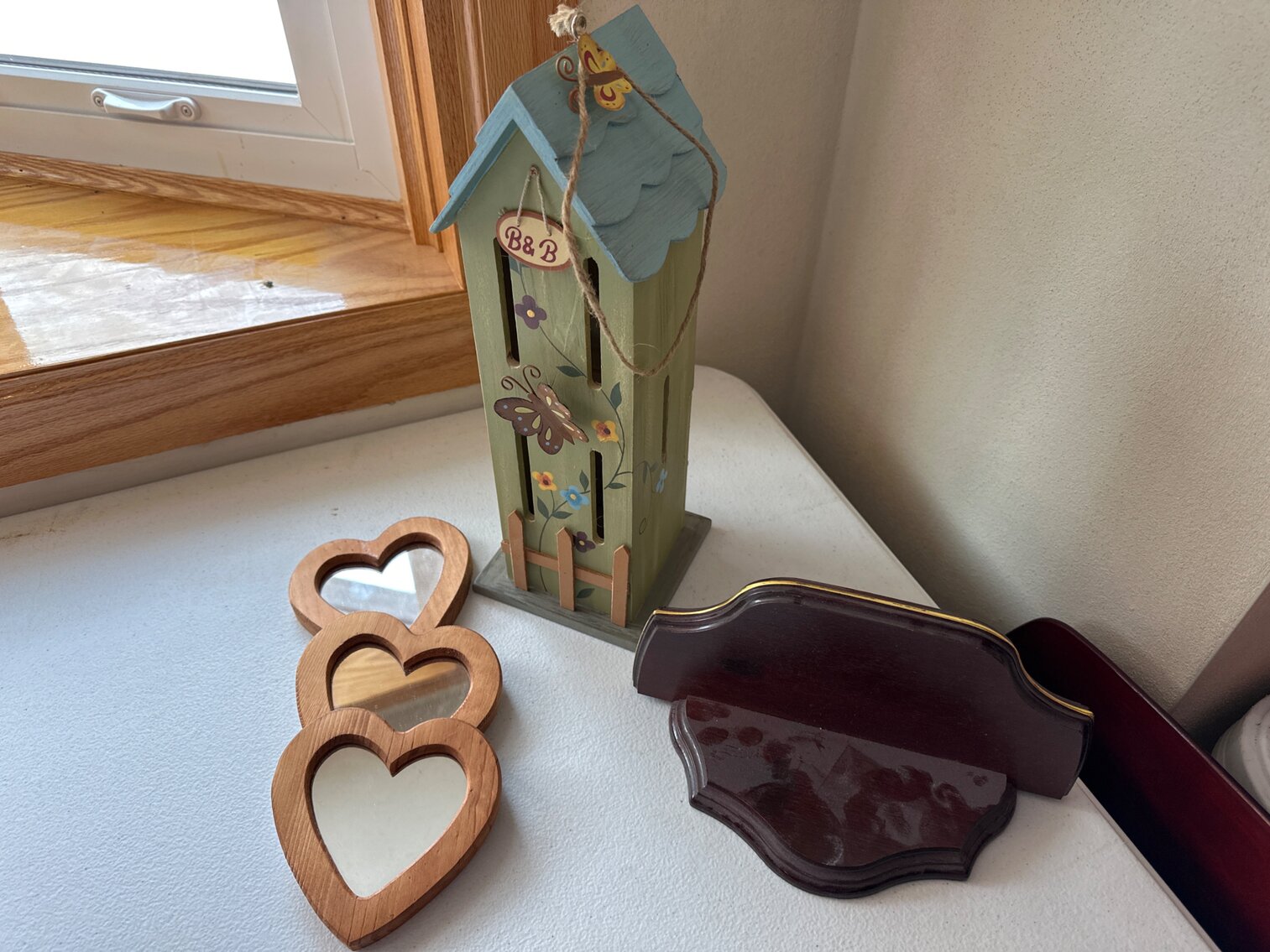 Shelf and Mirror Decor