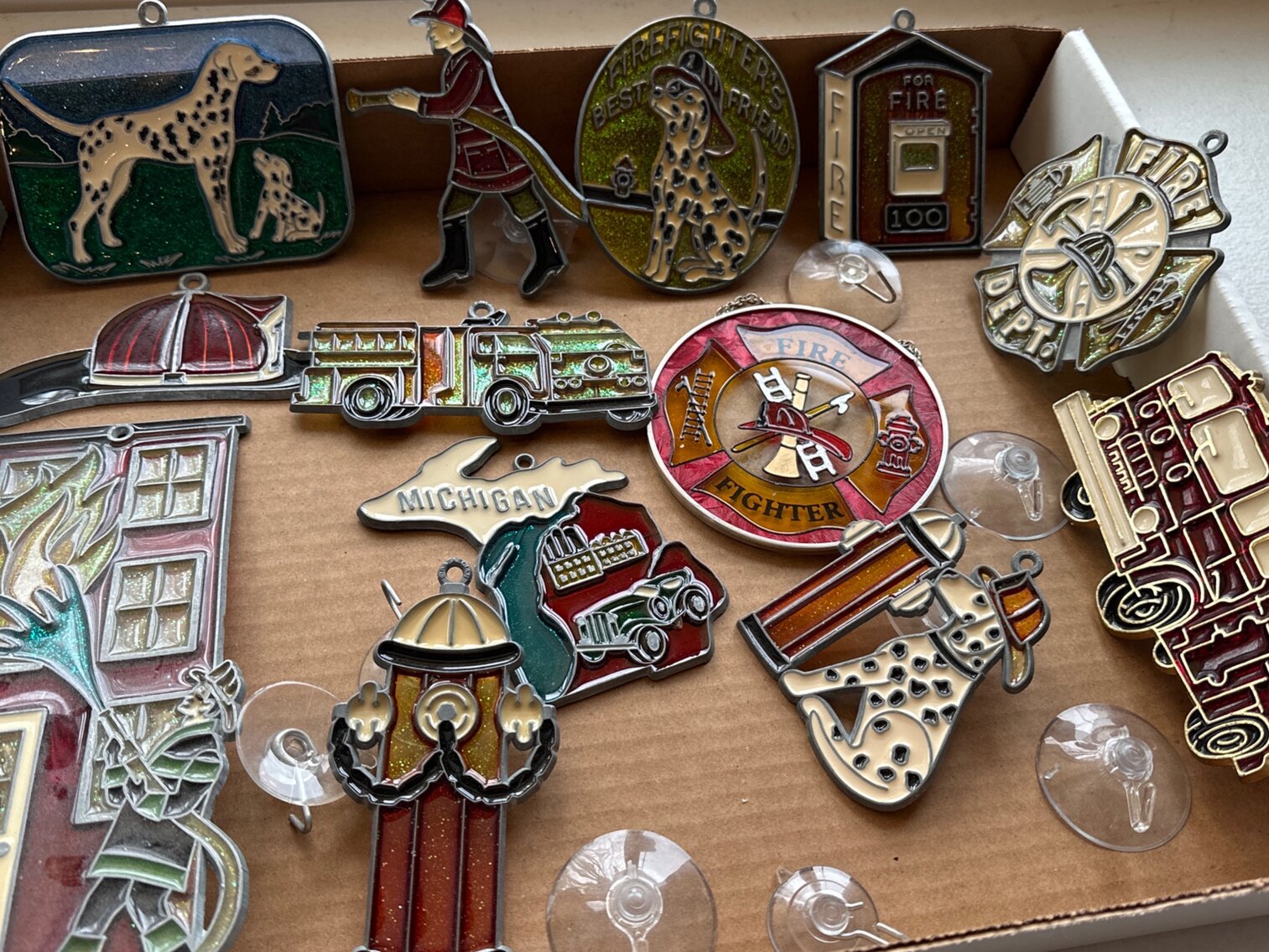 Fireman Themed Suncatchers