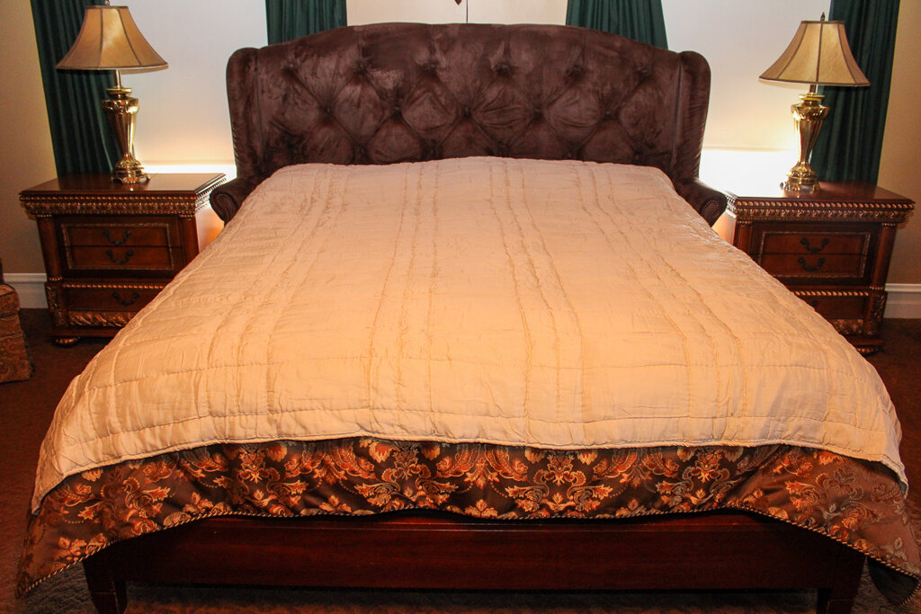 King-Size Tufted Velvet Headboard
