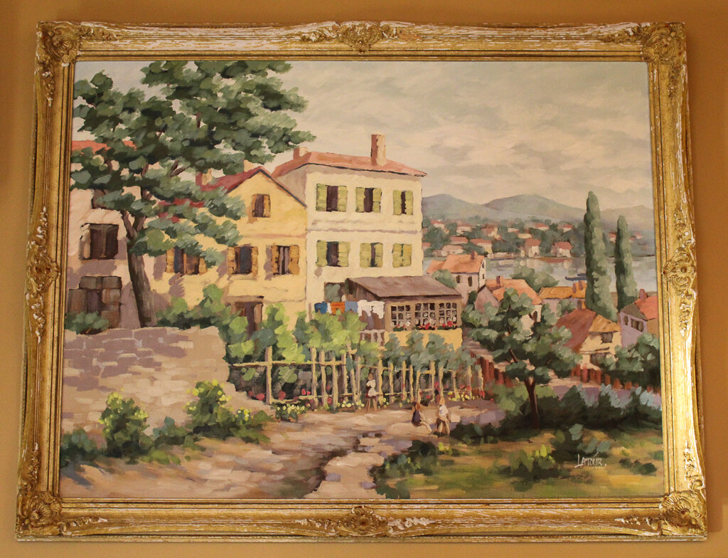 Large Impressionist Oil on Canvas by Latour