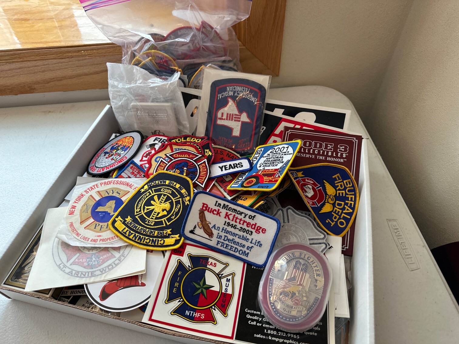 City Patches, Decals-Fireman