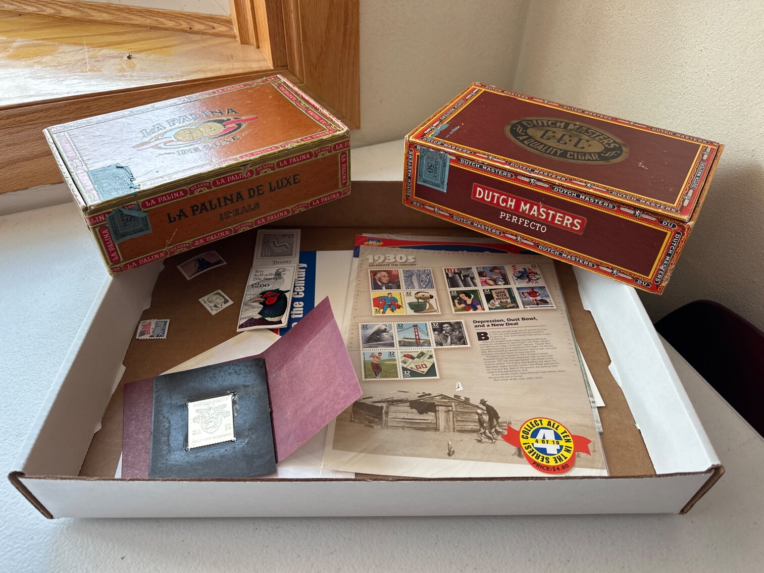 Stamps, Matches, Cigar Boxes