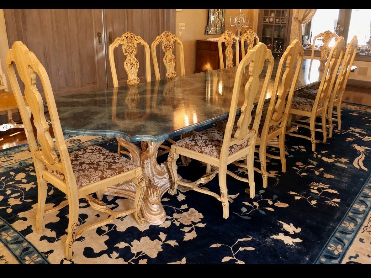 French Provincial Style Dining Room Side Chairs