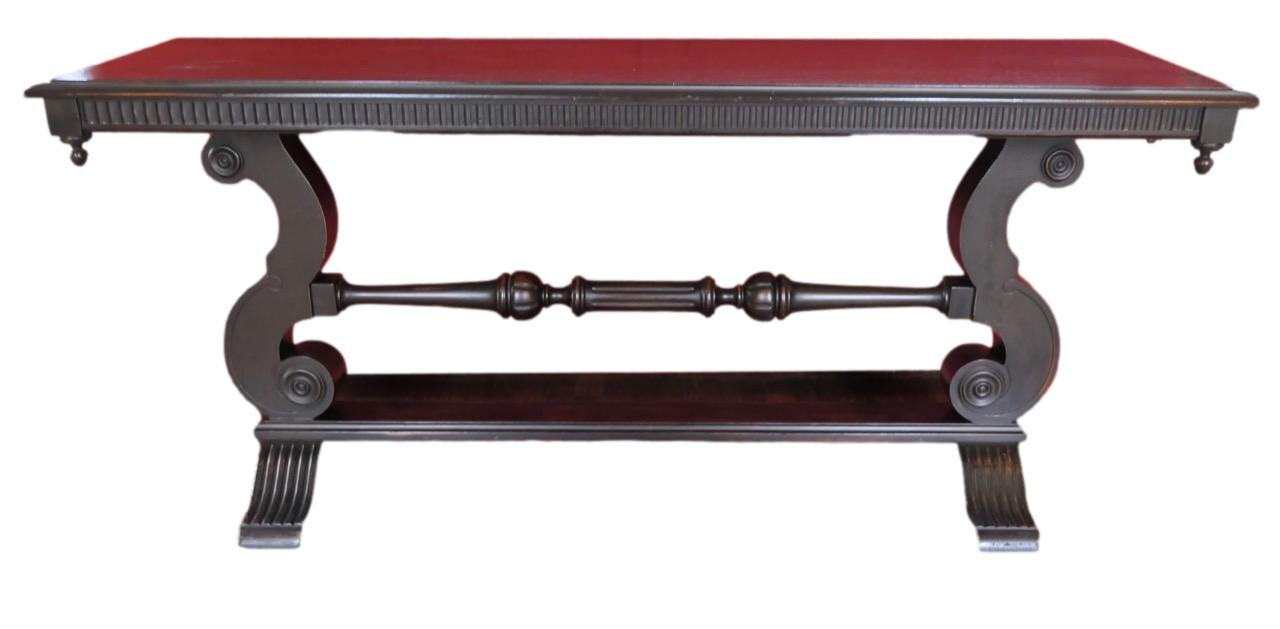 Louisville Palace Circa 1930 Beveled Edge Sofa Table