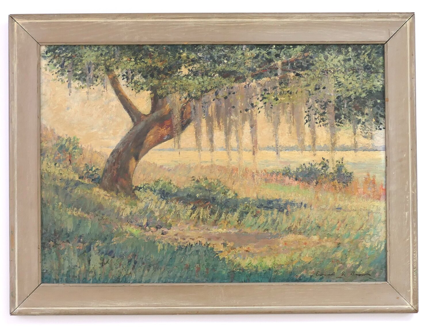 Everett S. Brown Oil on Board Landscape 