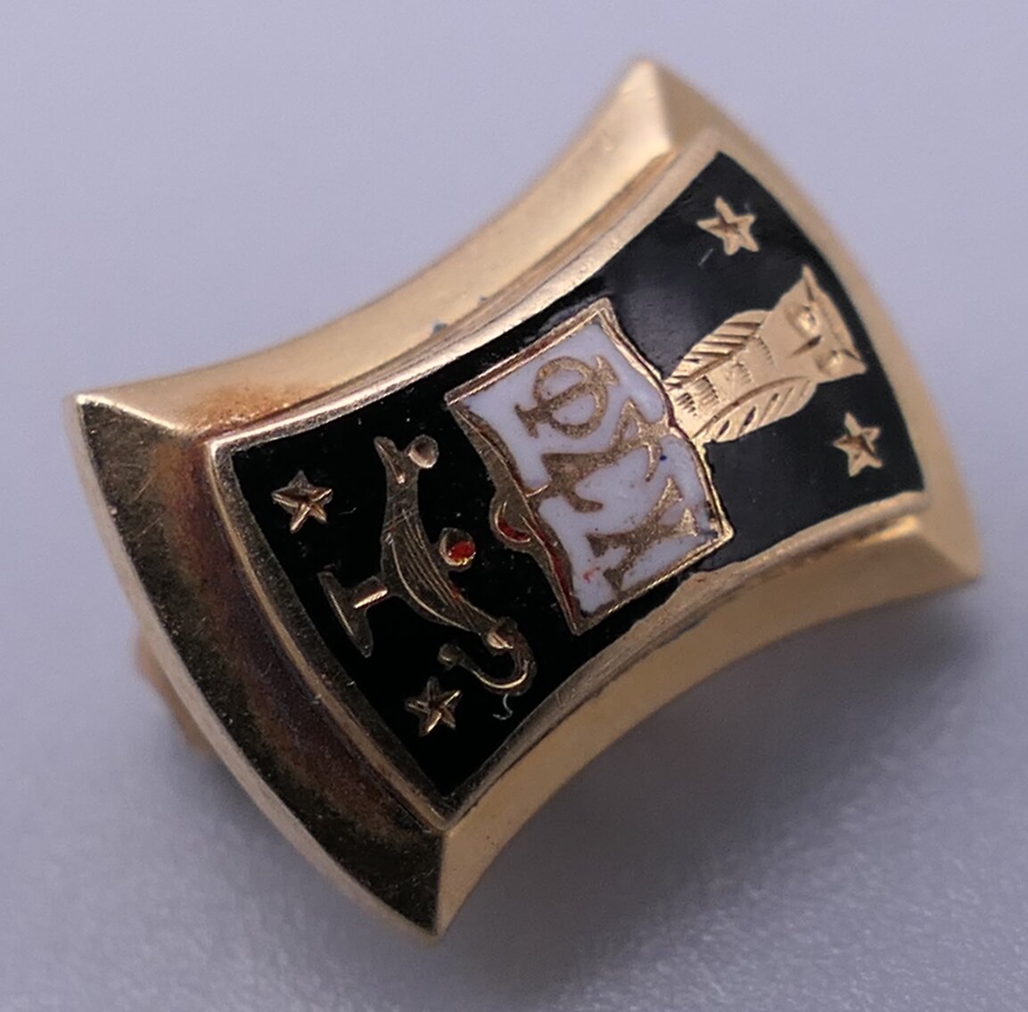 14K Gold Phi Sigma Chi Pin