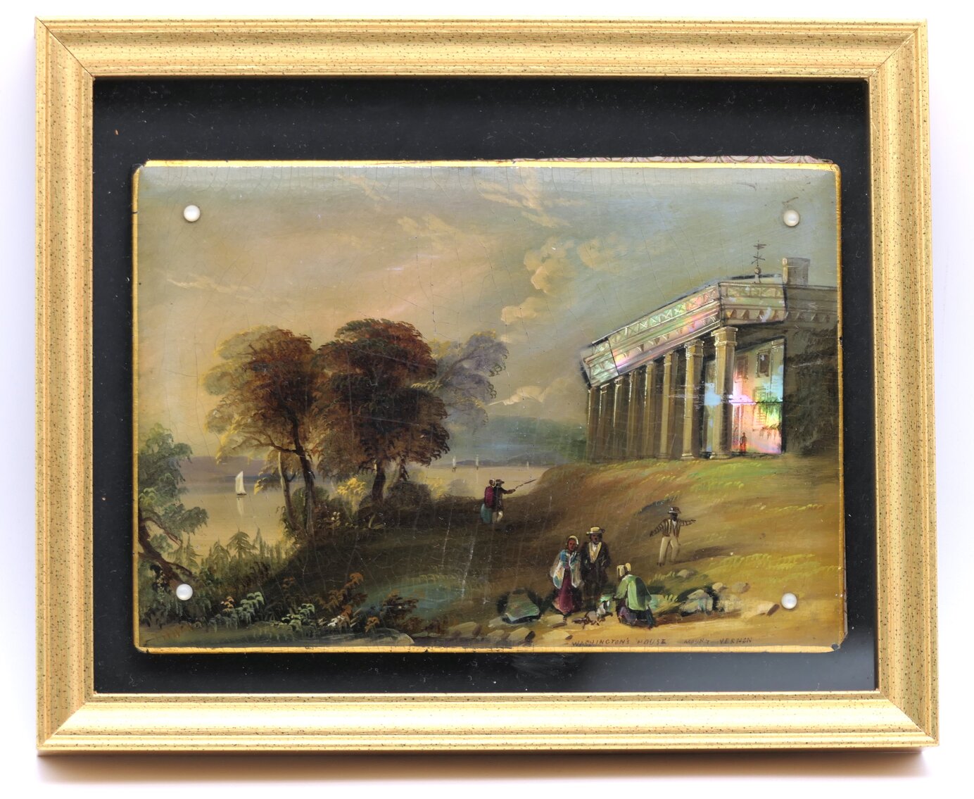 Washington's House Blotter Folio in Shadowbox 