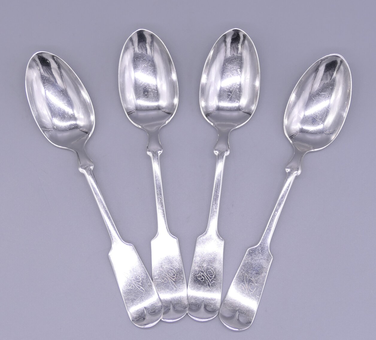 Four International Silver Co. Sterling Spoons