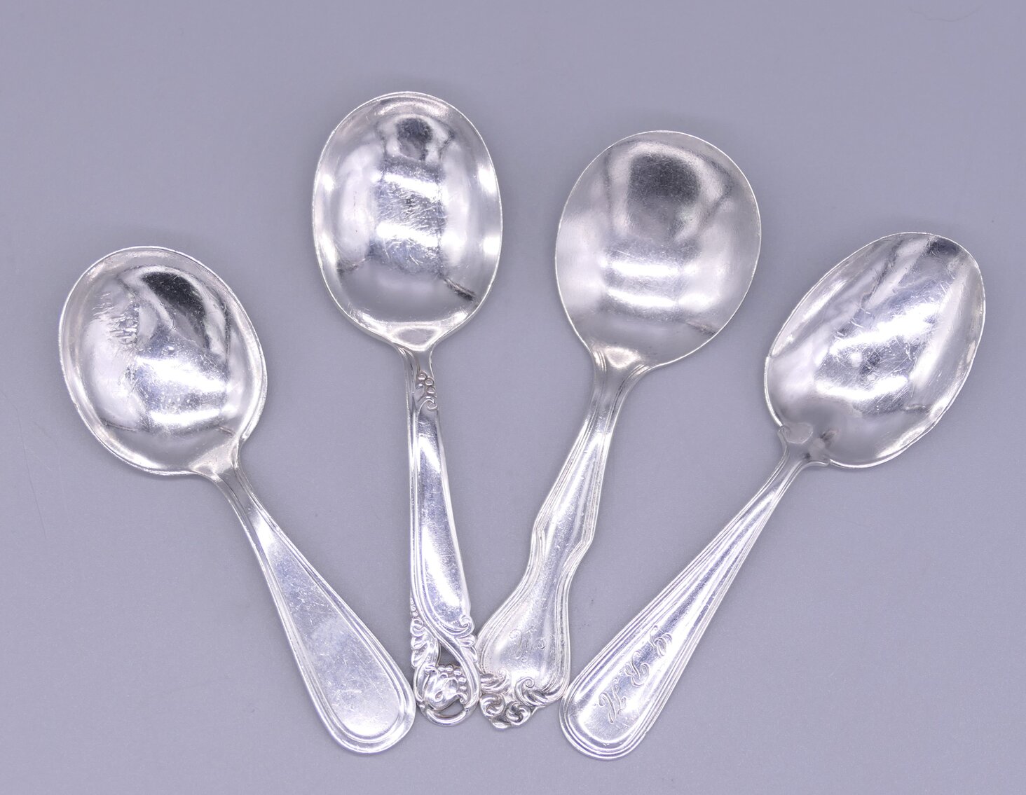 Four Sterling Silver Tea Spoons