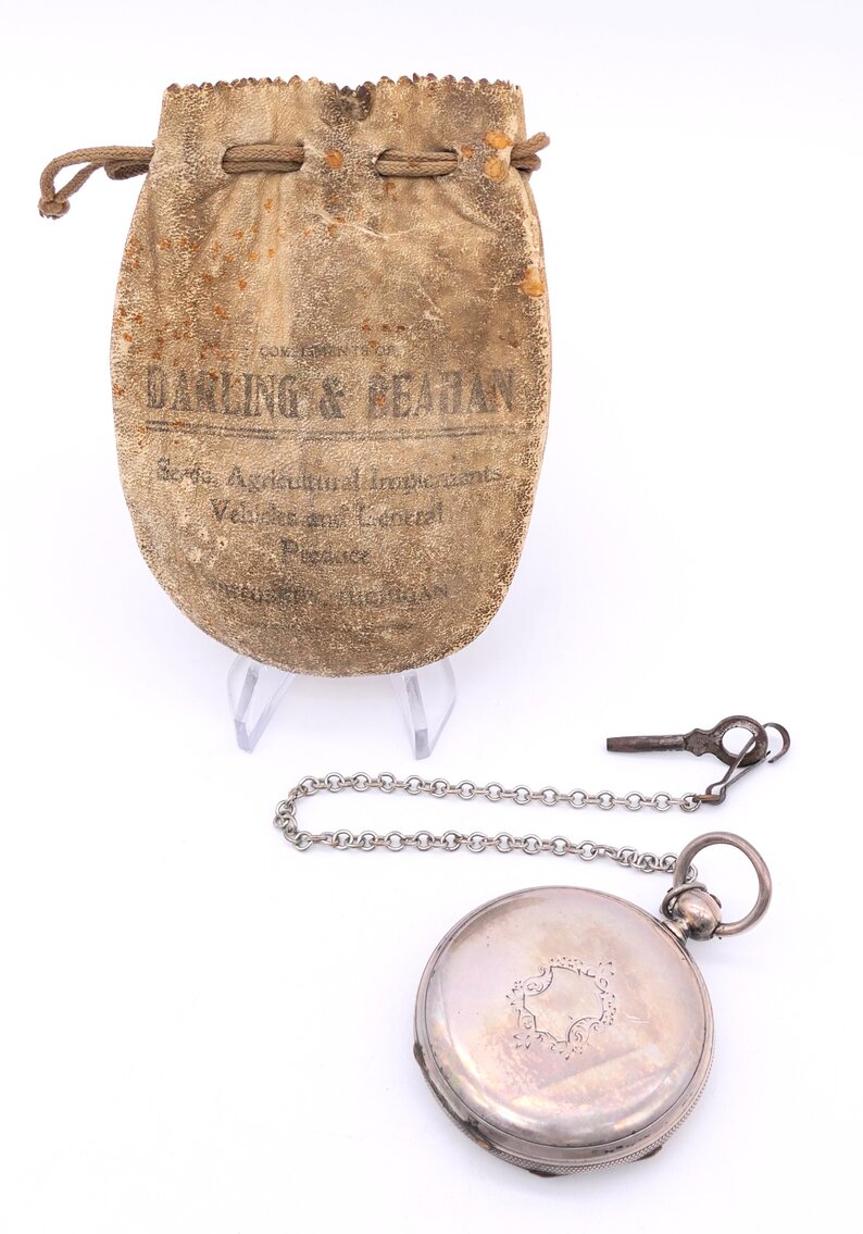 Circa 1860s Silver Pocket Watch