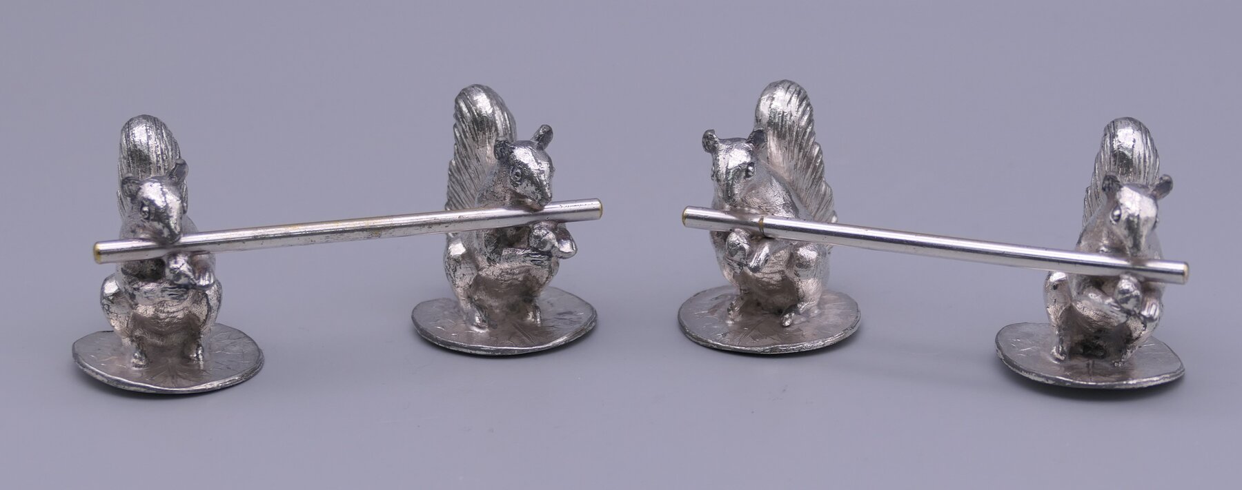Squirrel Silverplate Knife Rests