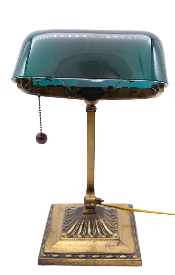 Antique Emeralite Desk Lamp