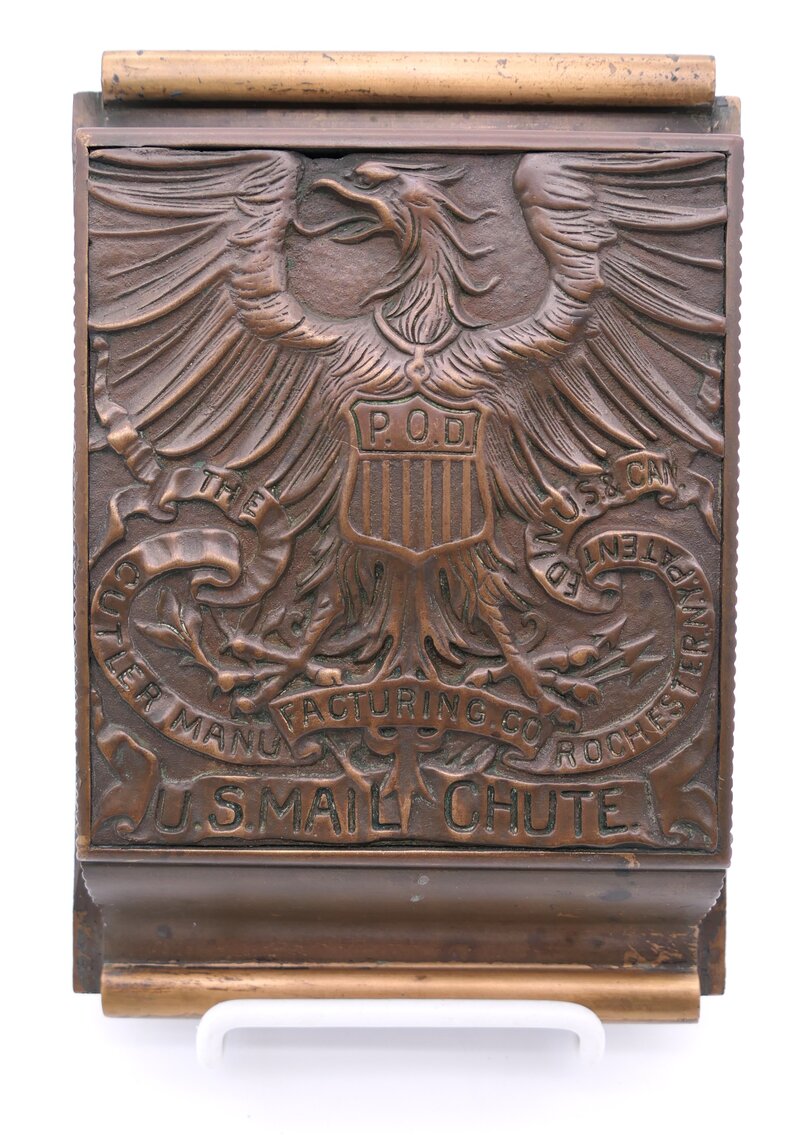 Circa 1890s Bronze Mail Chute