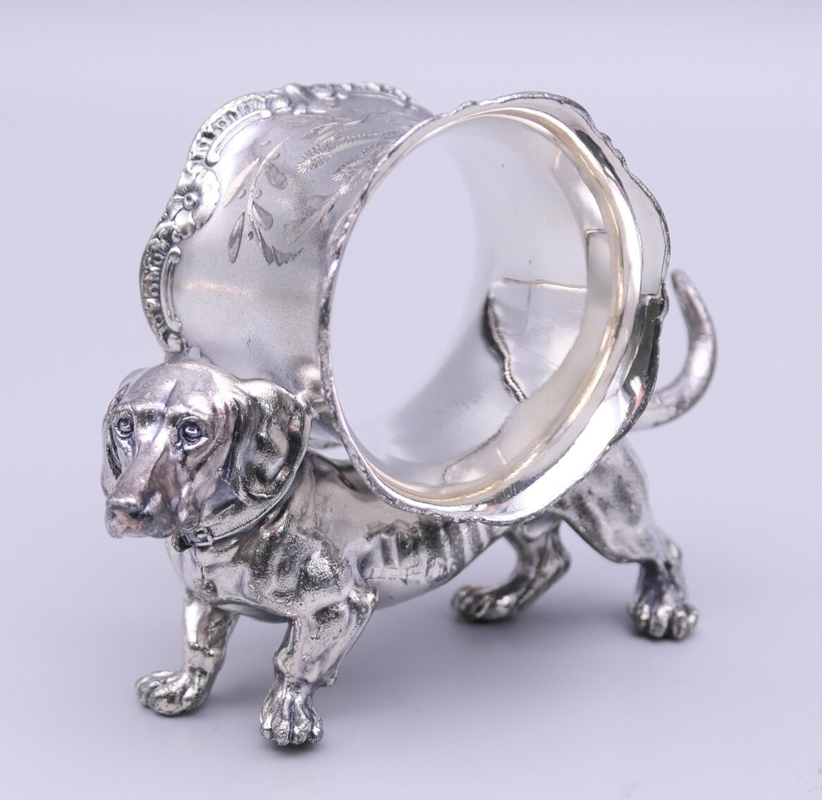 Figural Dachshund Napkin Ring
