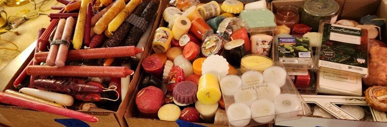 Large assortment of Candles