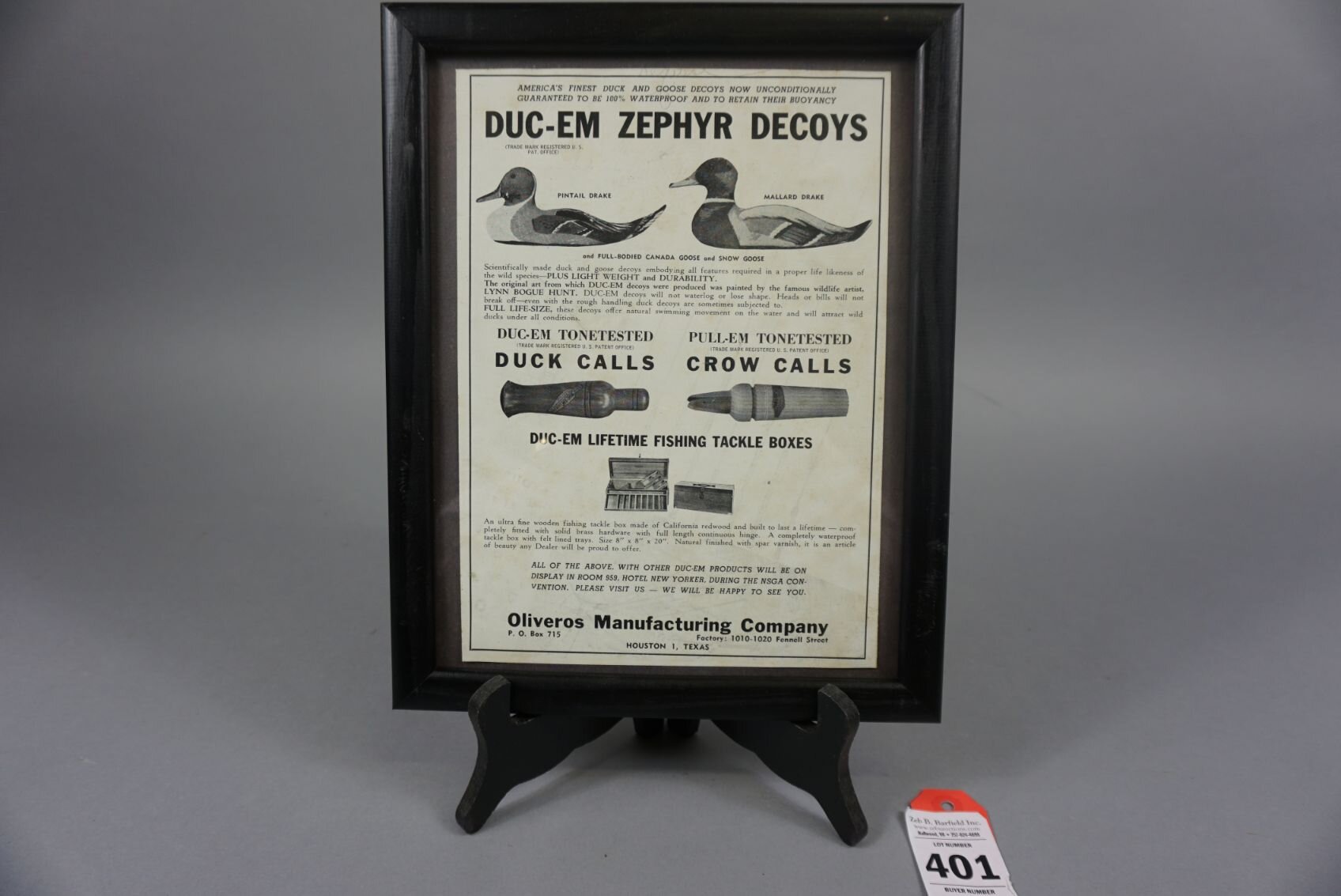 Image for Eastern Shore Advertising Auction from the Estate of Winter C Cullen III Feb 2023