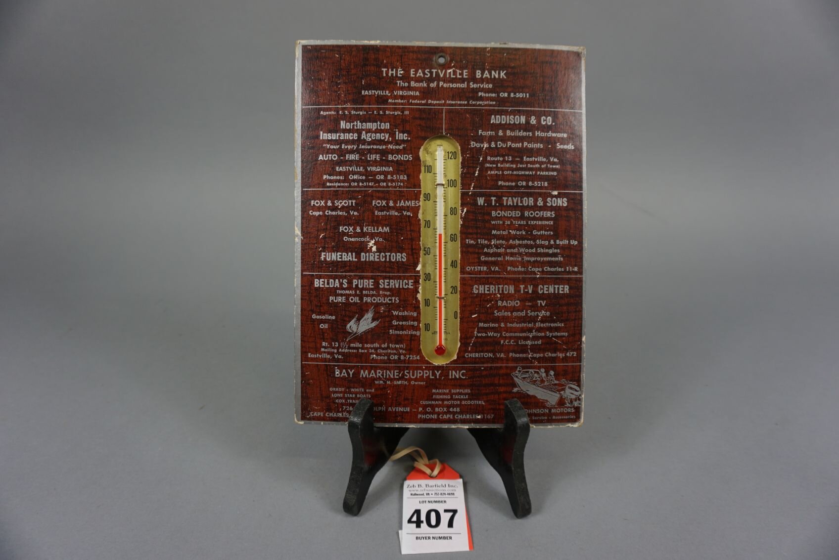 Image for Eastern Shore Advertising Auction from the Estate of Winter C Cullen III Feb 2023