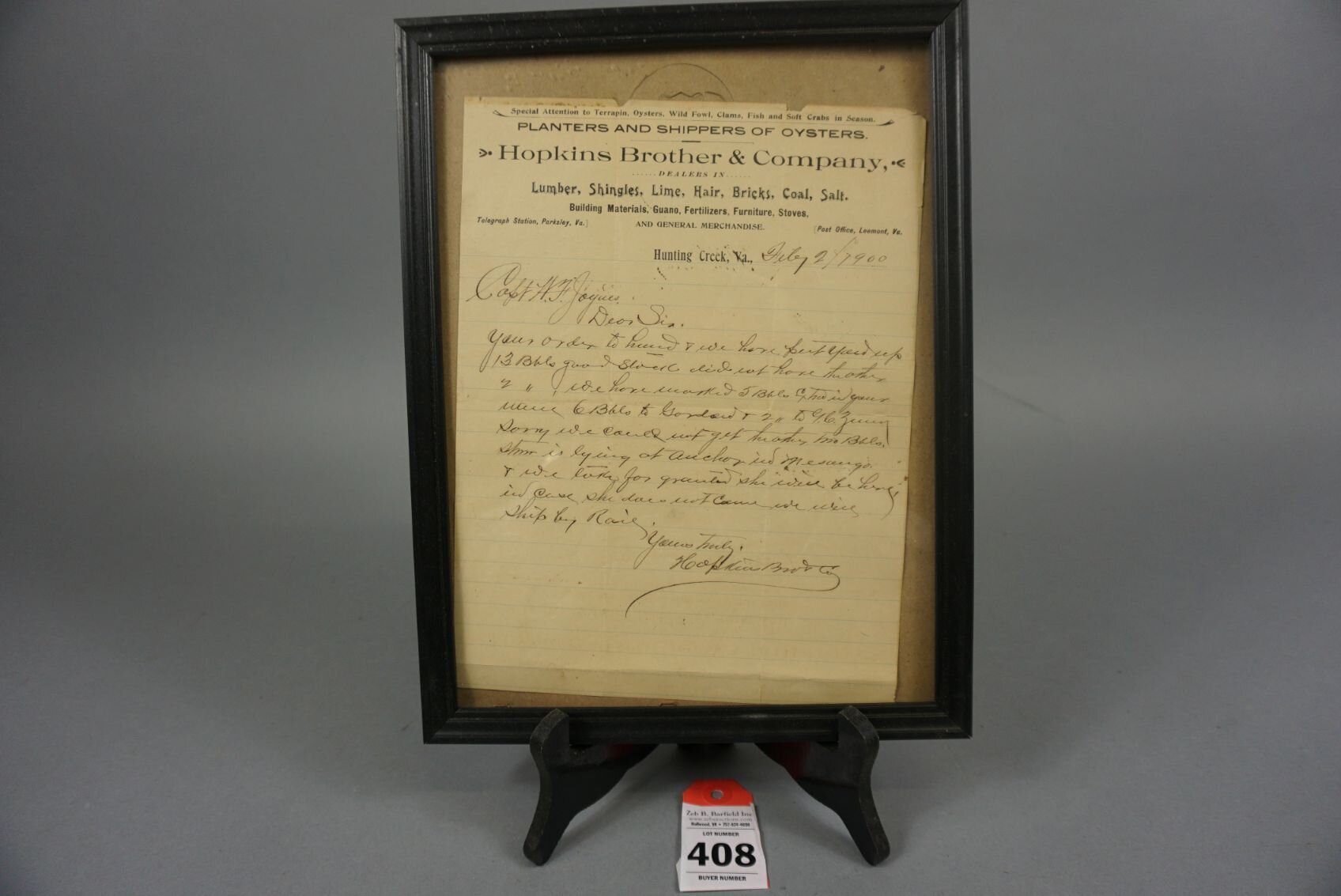 Image for Eastern Shore Advertising Auction from the Estate of Winter C Cullen III Feb 2023