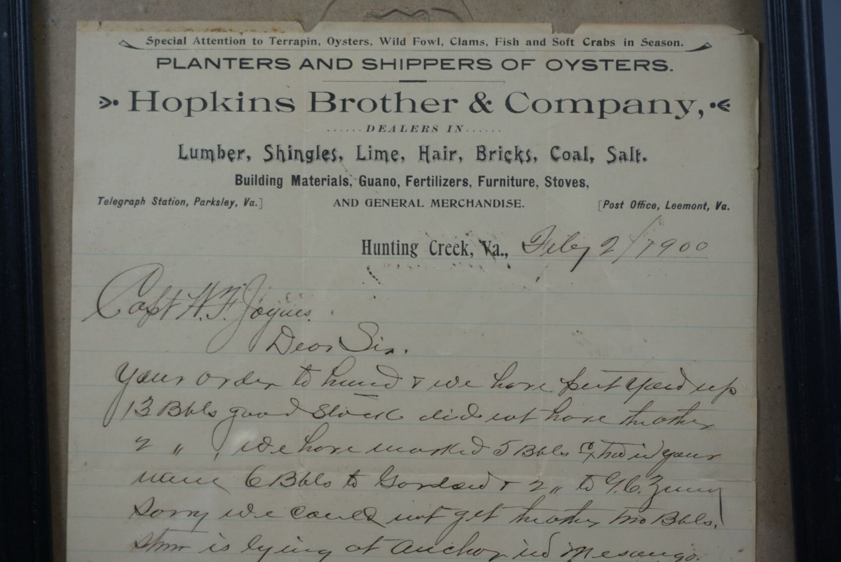 Image for Eastern Shore Advertising Auction from the Estate of Winter C Cullen III Feb 2023