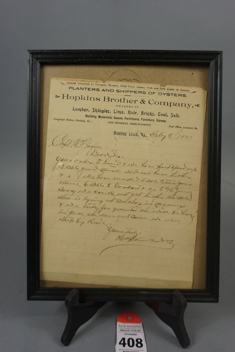 Image for Eastern Shore Advertising Auction from the Estate of Winter C Cullen III Feb 2023