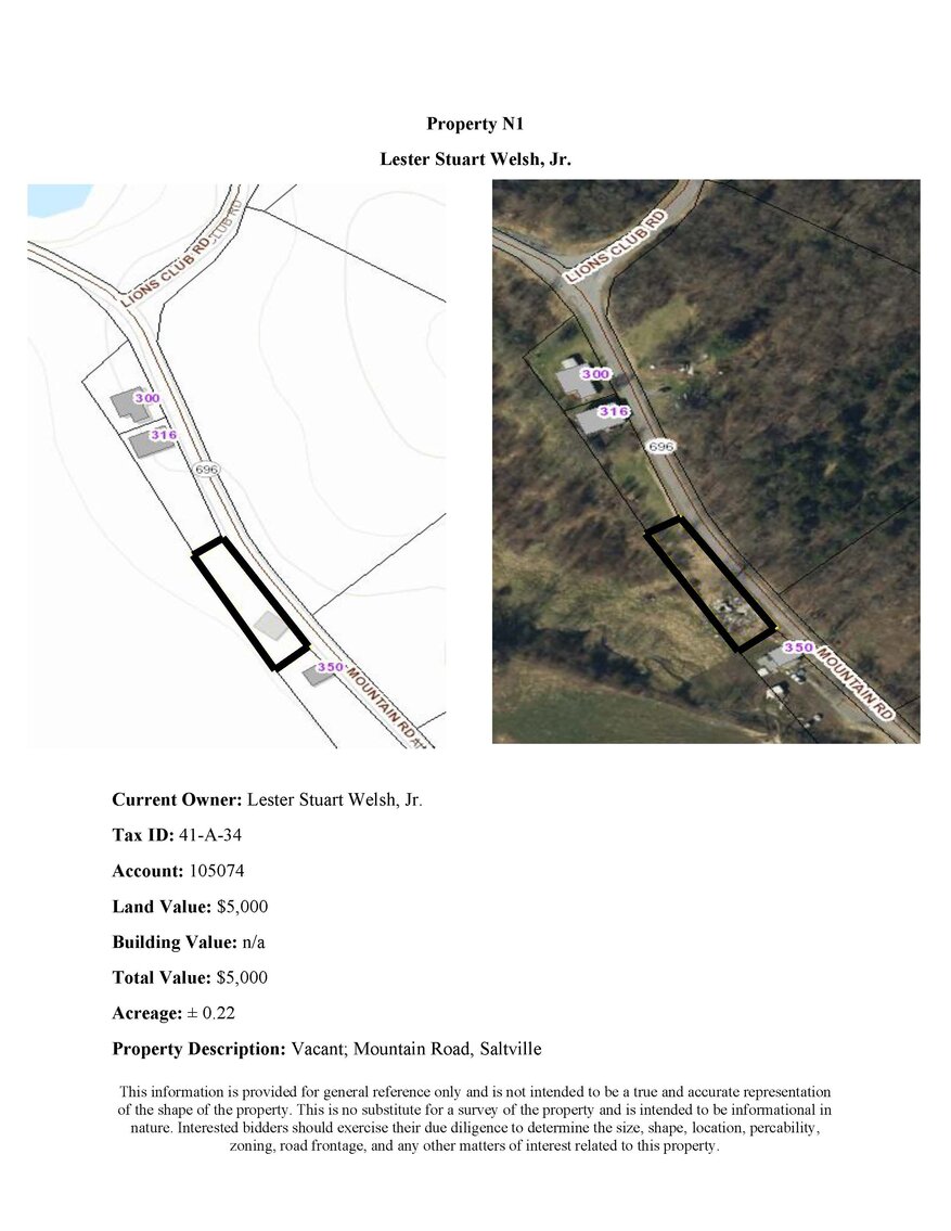 Image for NJS1 - Vacant; Mountain Road, Saltville