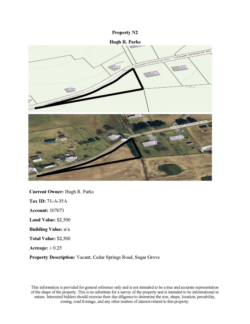 Image for NJS2 - Vacant; Cedar Springs Road, Sugar Grove