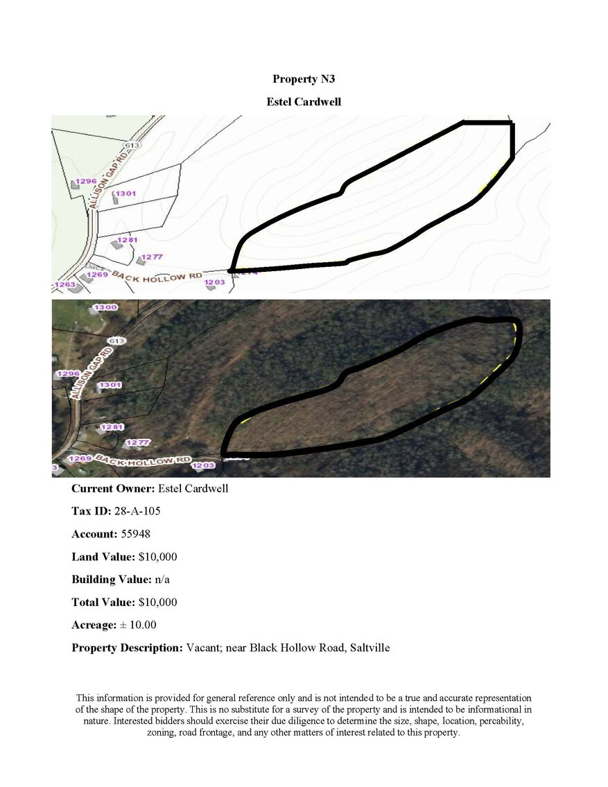 Image for NJS3 - Vacant; near Back Hollow Road, Saltville