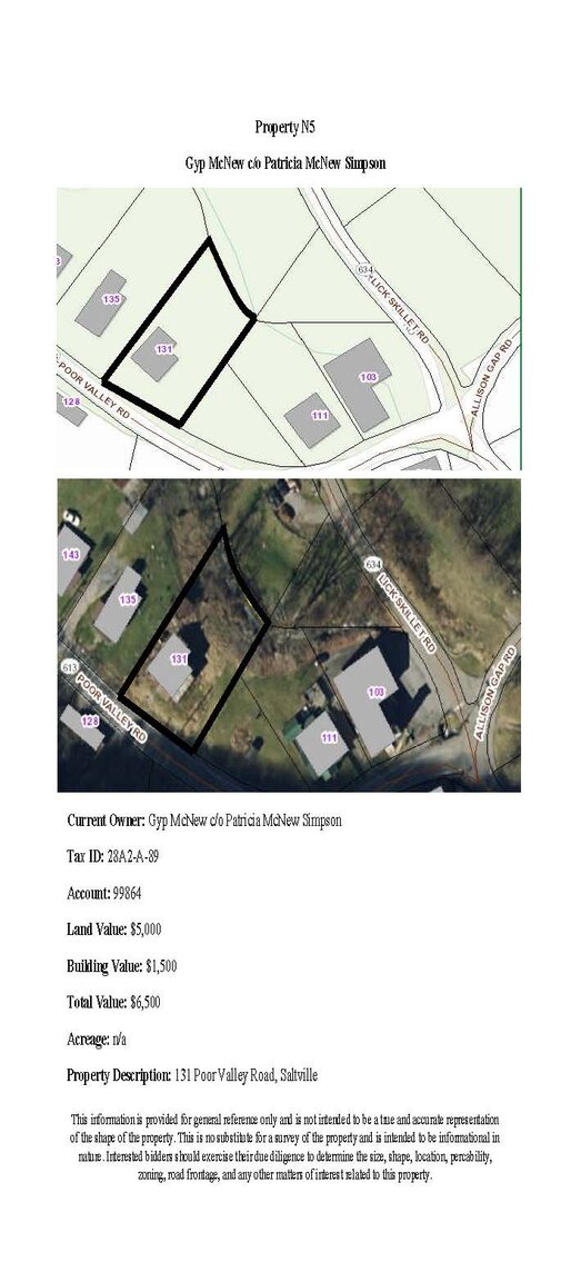 Image for NJS5 - 131 Poor Valley Road, Saltville