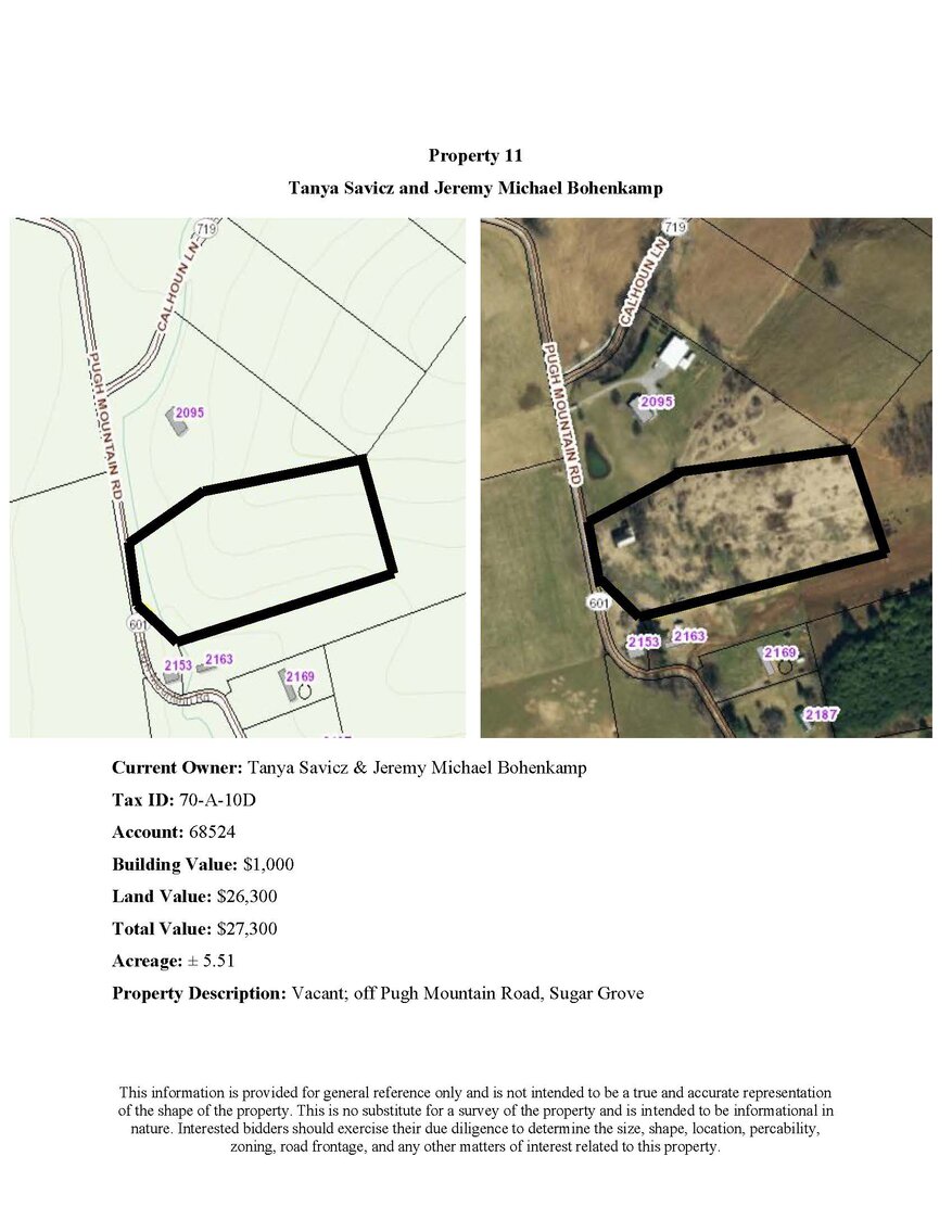 Image for JS11 - Vacant; off Pugh Mountain Road, Sugar Grove